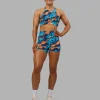 AMRAP High Neck Sports Bra - React Print