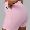 Fusion Ultra High-Rise 4" Short Pockets - Pale Pink
