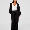 Base Zip Through Oversized Hoodie - Black