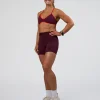 7956-fusion-jacquard-high-rise-4-short-pockets-cherry-lacquer-2.webp Fusion Jacquard High-Rise 4” Short Pockets - Cherry Lacquer