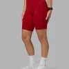 Fusion Ultra High-Rise 9" Short Pockets - Cherry Red