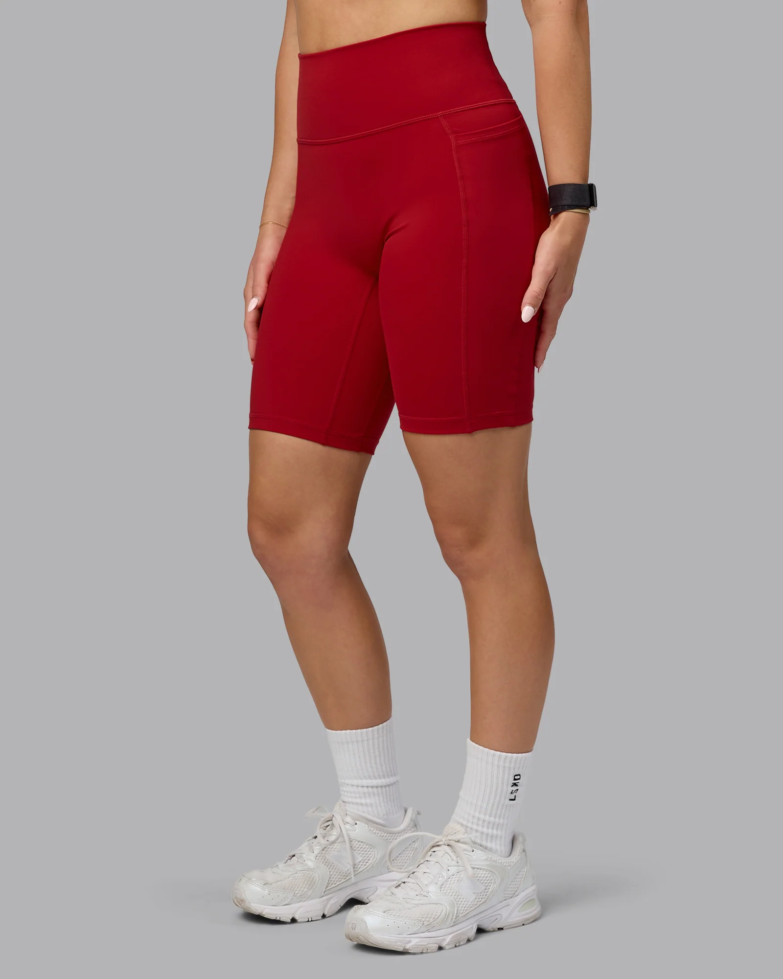 Fusion Ultra High-Rise 9" Short Pockets - Cherry Red