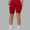 Fusion Ultra High-Rise 9" Short Pockets - Cherry Red