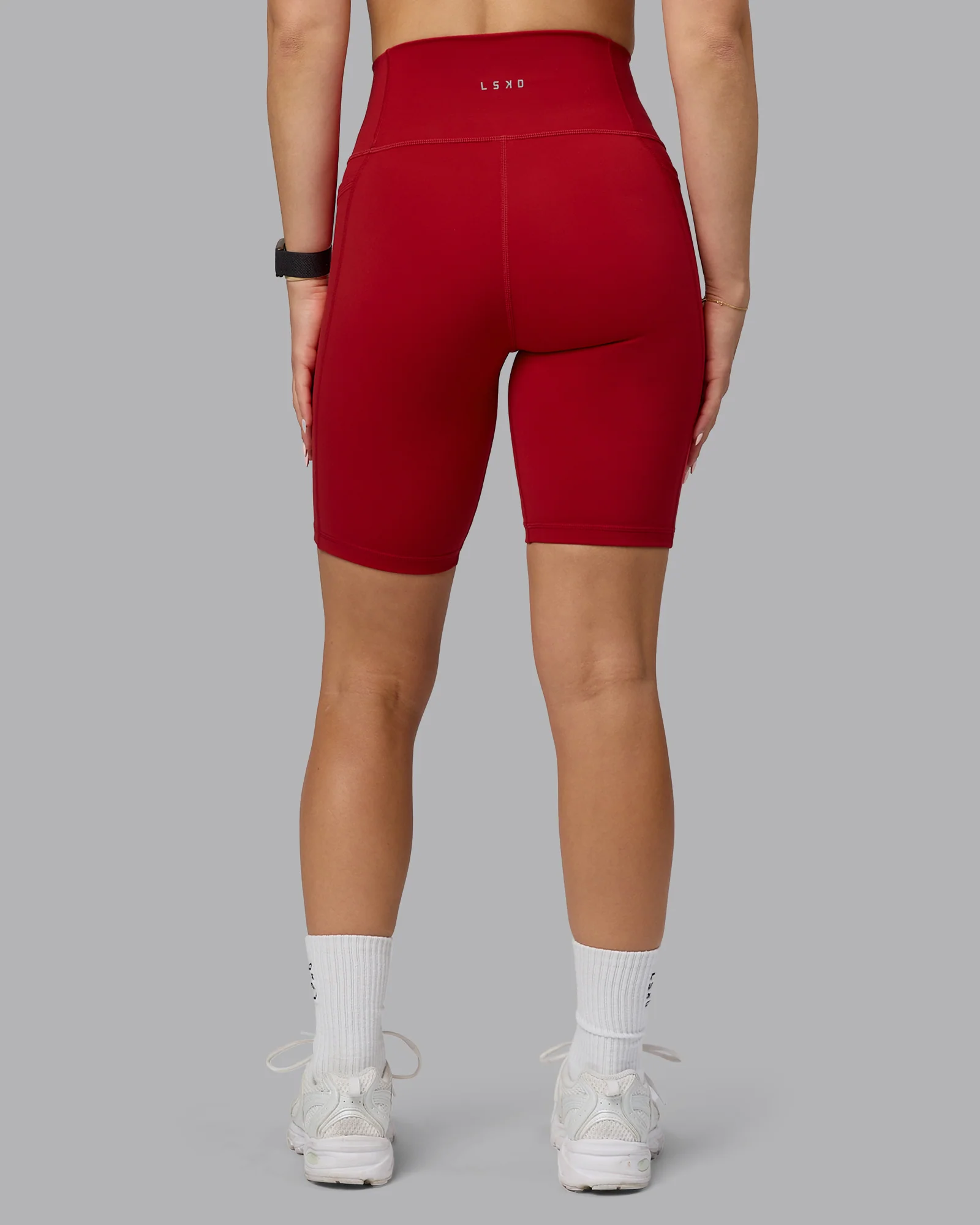 Fusion Ultra High-Rise 9" Short Pockets - Cherry Red