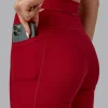 Fusion Ultra High-Rise 9" Short Pockets - Cherry Red