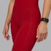Fusion Ultra High-Rise 9" Short Pockets - Cherry Red