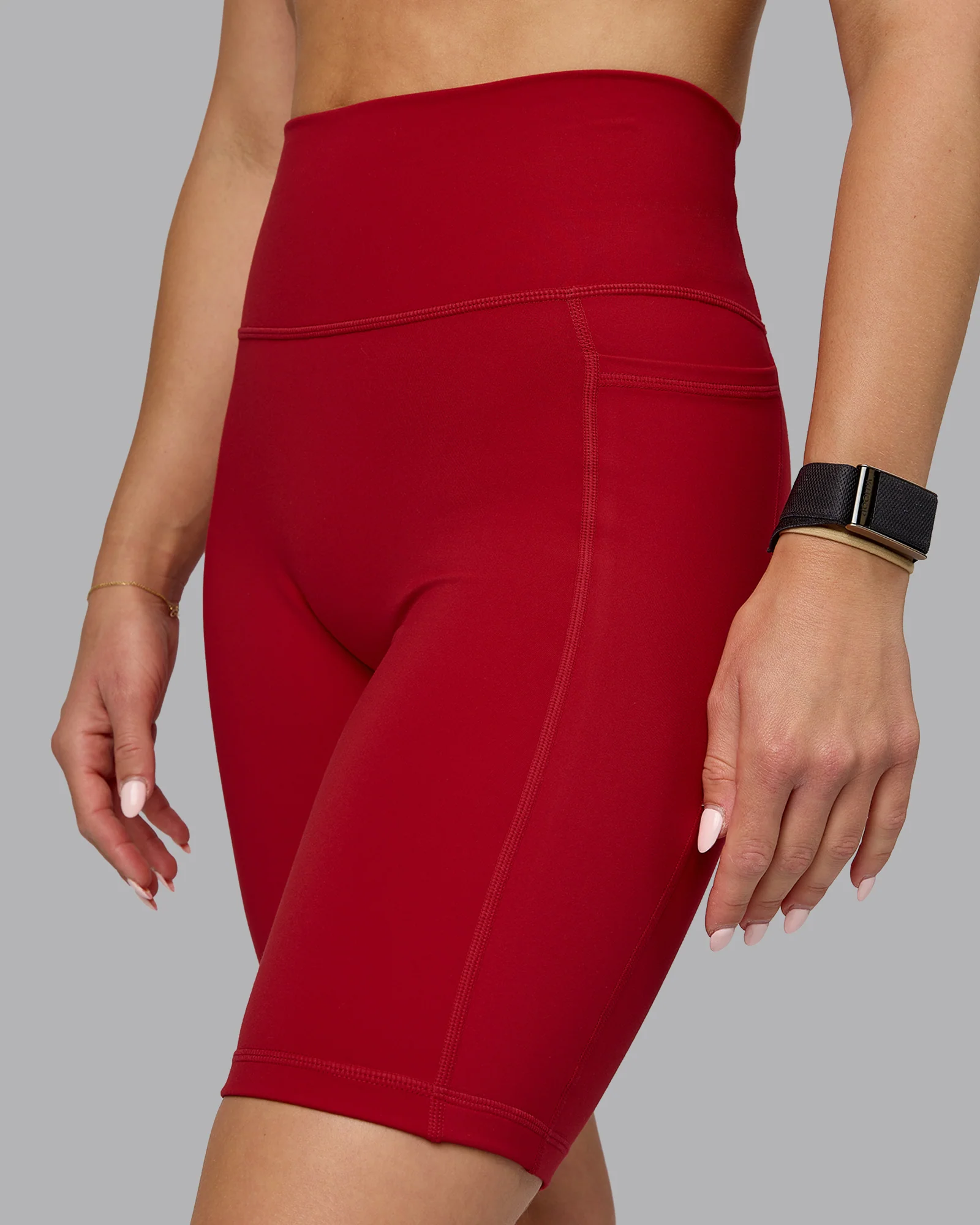 Fusion Ultra High-Rise 9" Short Pockets - Cherry Red