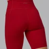 Fusion Ultra High-Rise 9" Short Pockets - Cherry Red