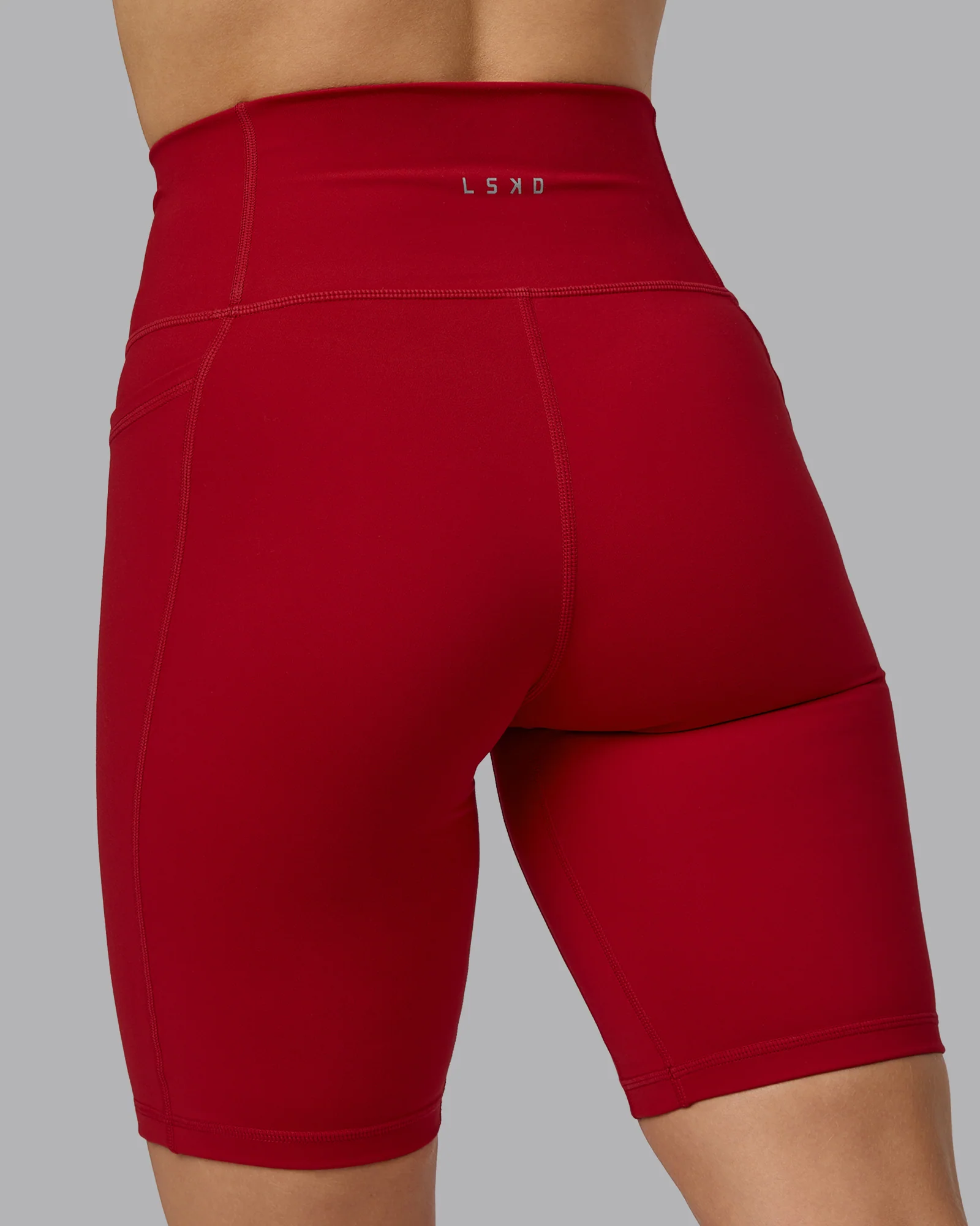 Fusion Ultra High-Rise 9" Short Pockets - Cherry Red