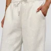 Go-To Oversized Track Pant - Silver Marl