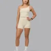 Vivid Skimmer Shelf Bra Tank - Ivory