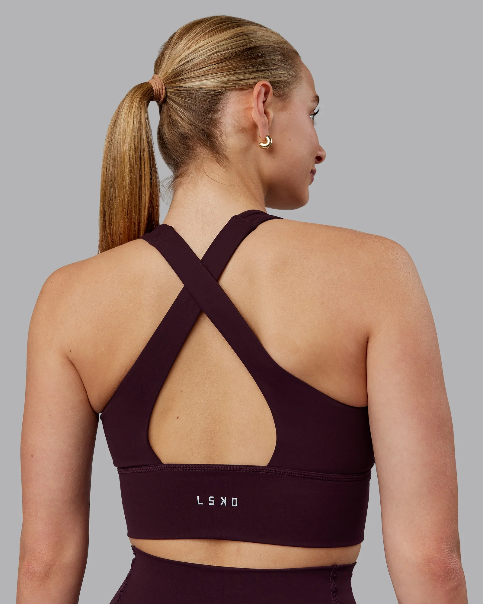 Evoke Longline Sports Bra - Mulberry