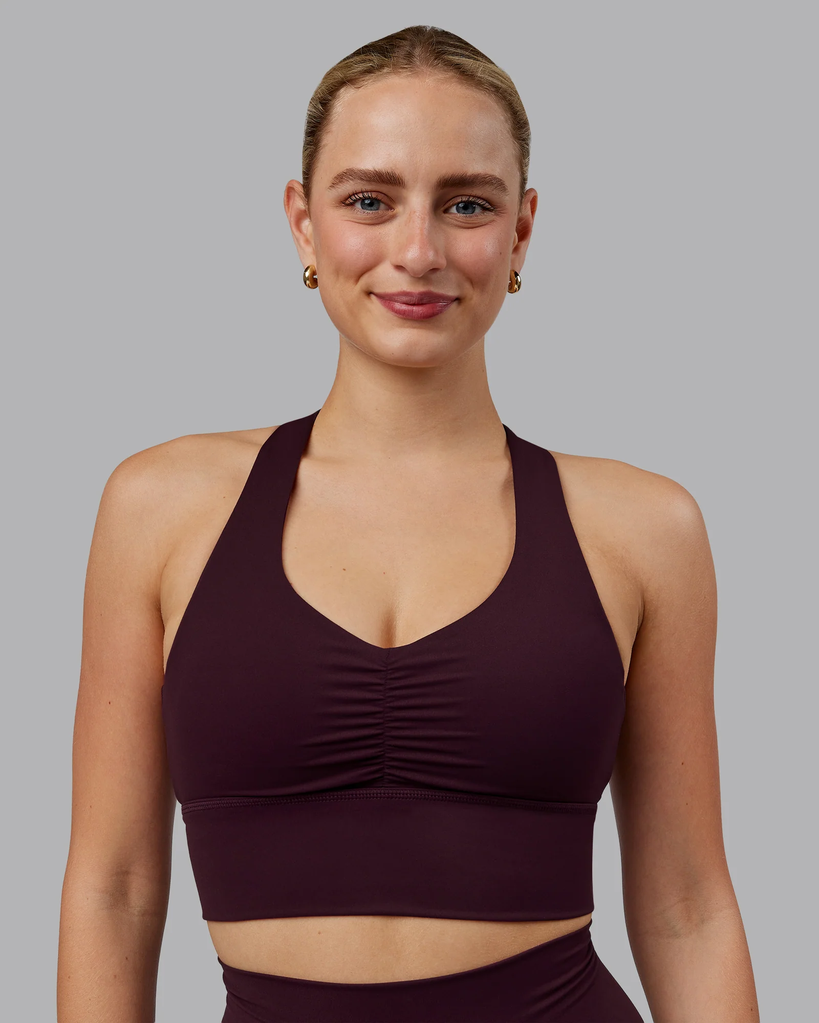 Evoke Longline Sports Bra - Mulberry