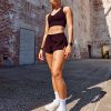 Evoke Longline Sports Bra - Mulberry
