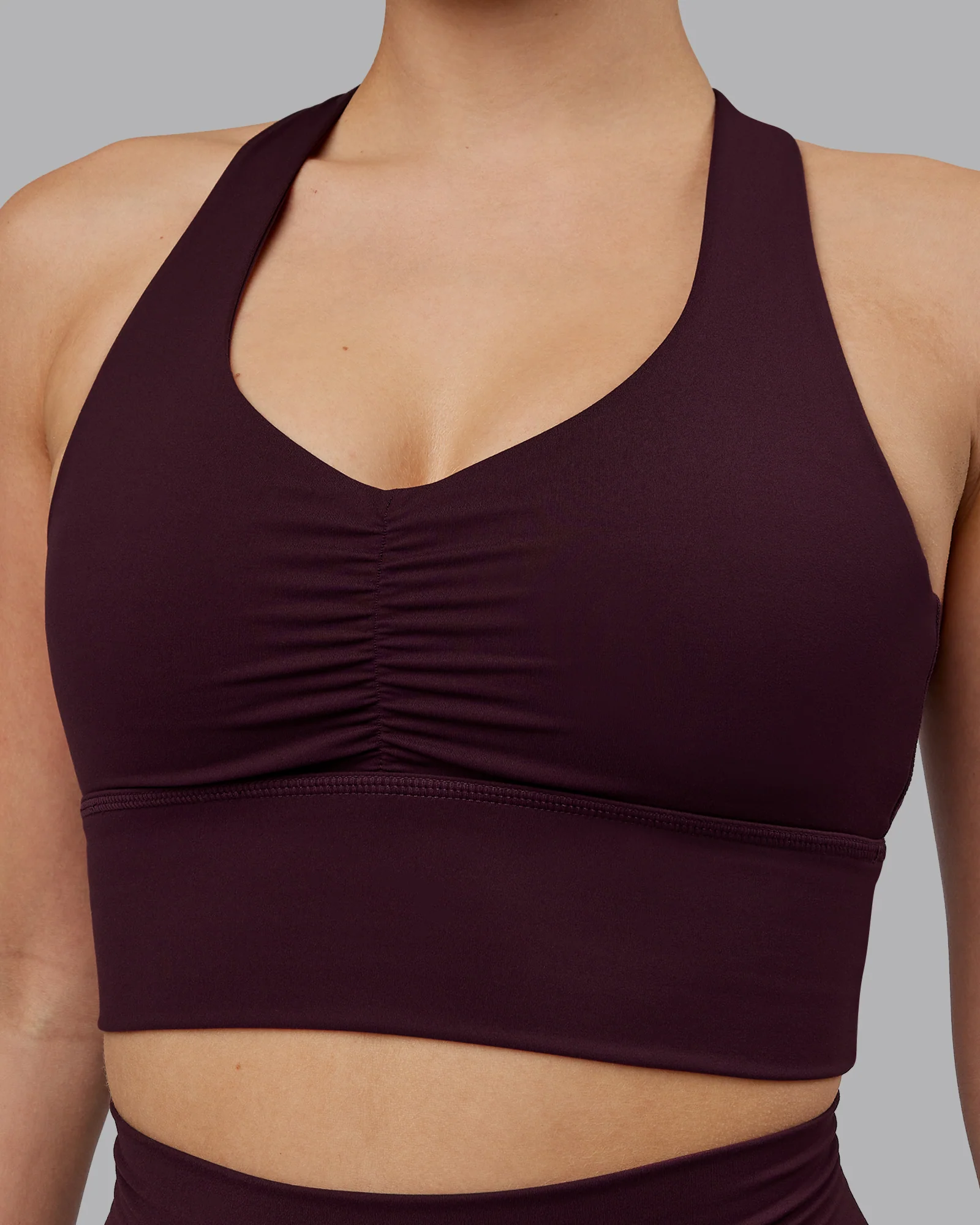 Evoke Longline Sports Bra - Mulberry