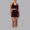 Evoke Longline Sports Bra - Mulberry