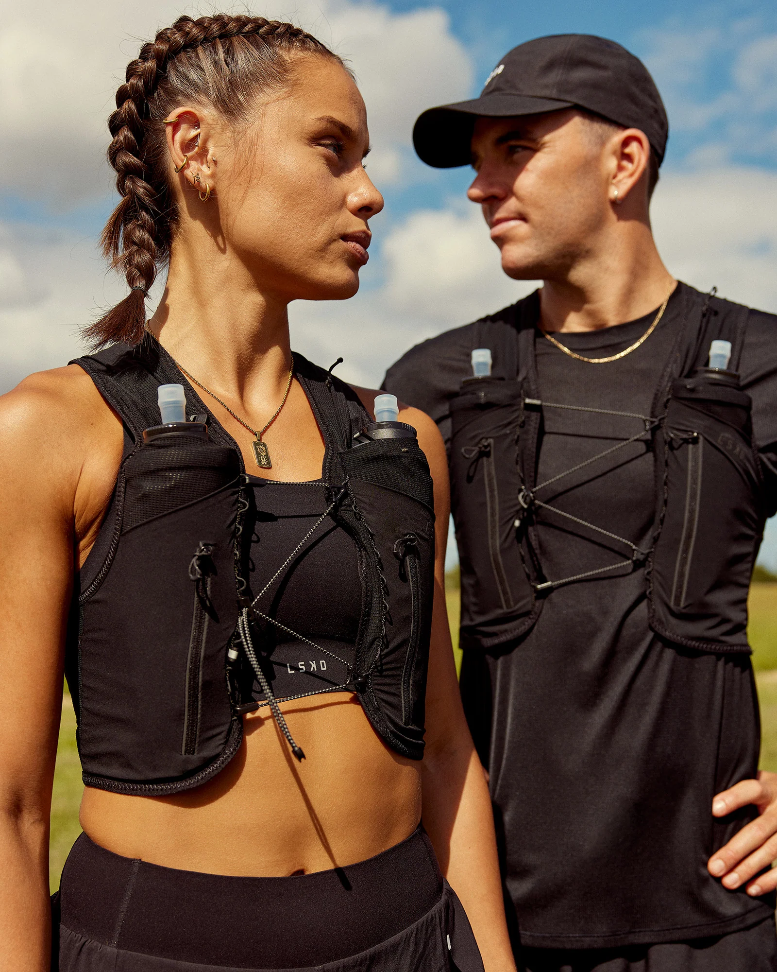 Pace Running Vest - Black-Reflective