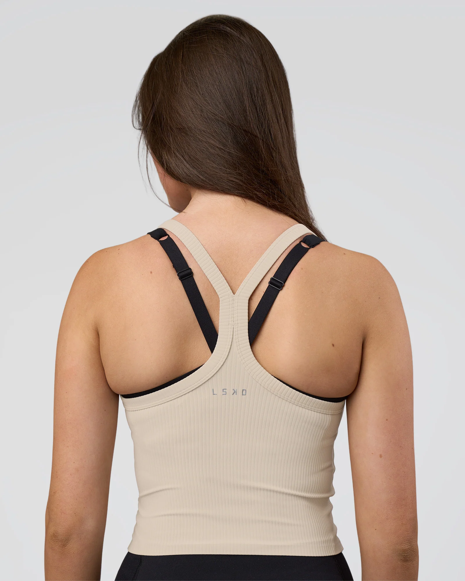 8222-flame-ribbed-tank-shale-beige-3.webp Flame Ribbed Tank - Shale Beige