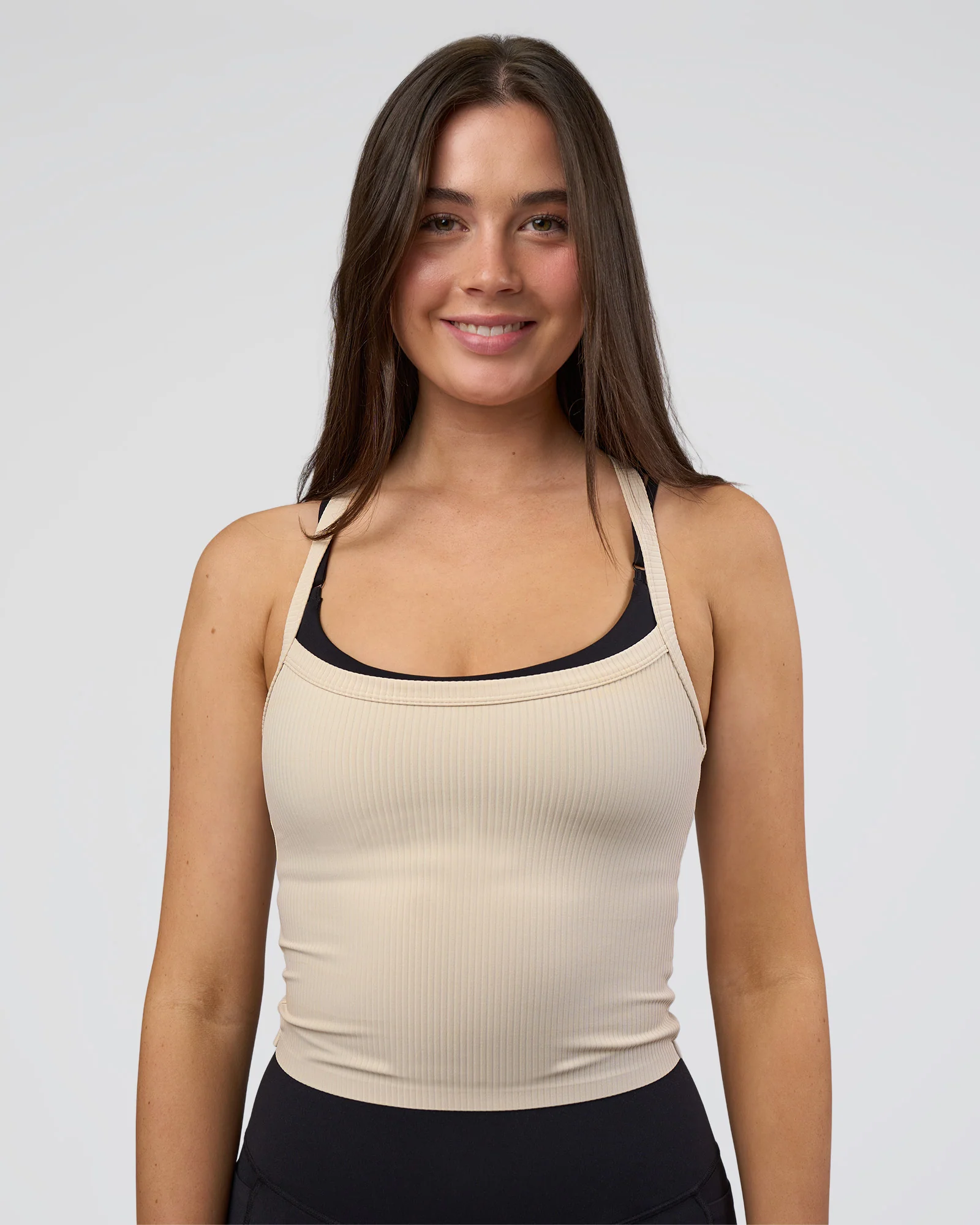 8222-flame-ribbed-tank-shale-beige-4.webp Flame Ribbed Tank - Shale Beige