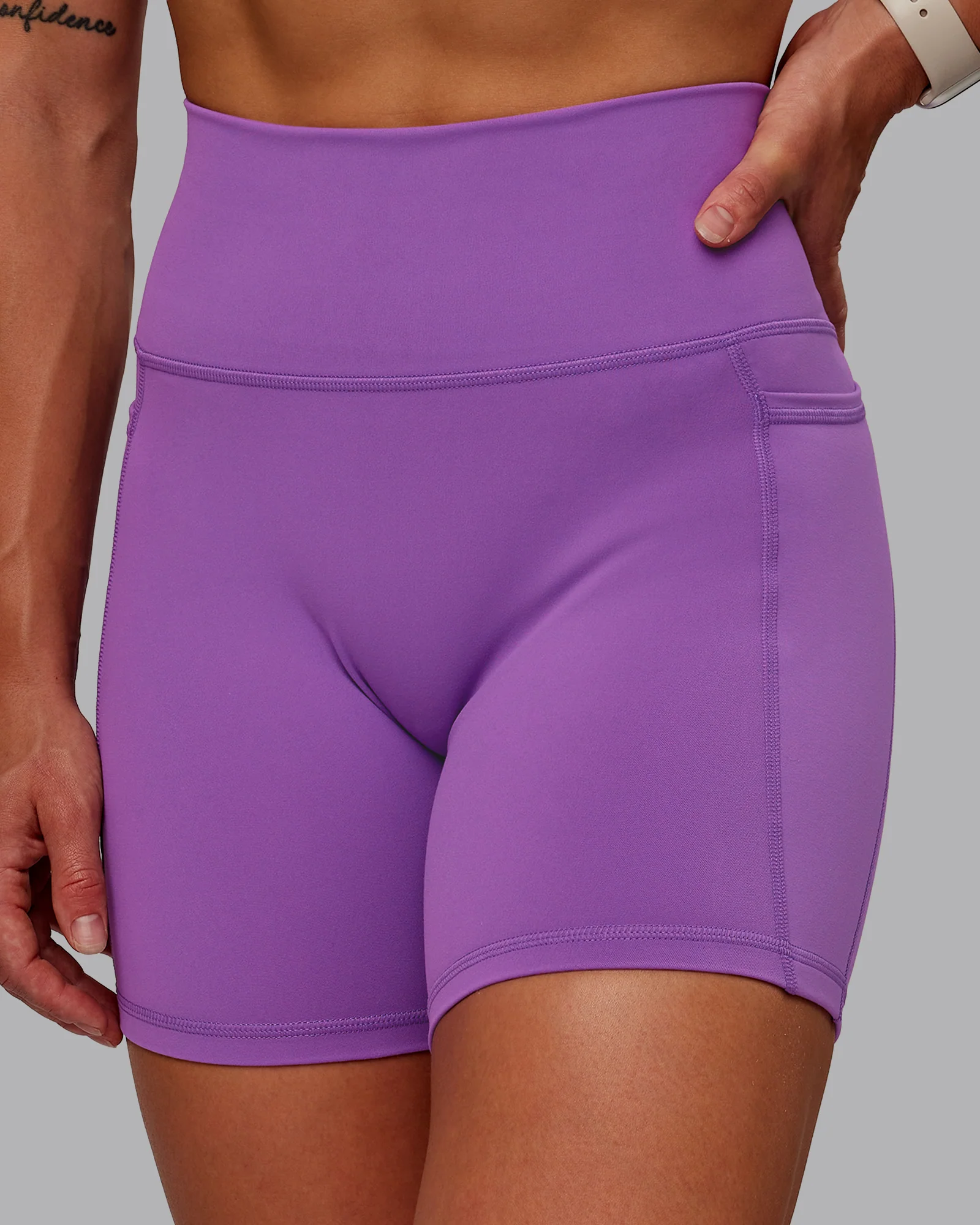 Fusion Ultra High-Rise 6" Short Pockets - Purple Fizz