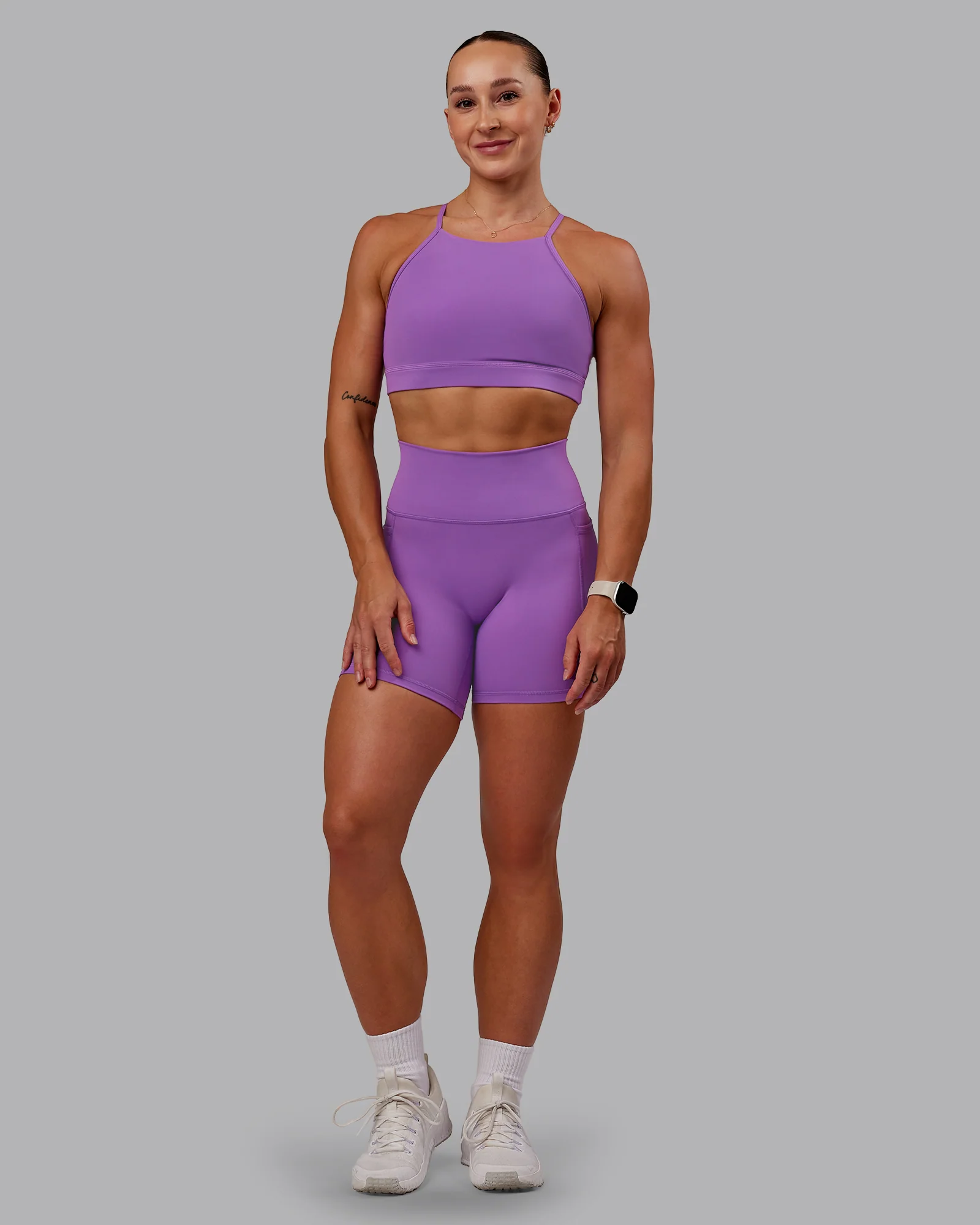 Fusion Ultra High-Rise 6" Short Pockets - Purple Fizz