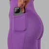 Fusion Ultra High-Rise 6" Short Pockets - Purple Fizz