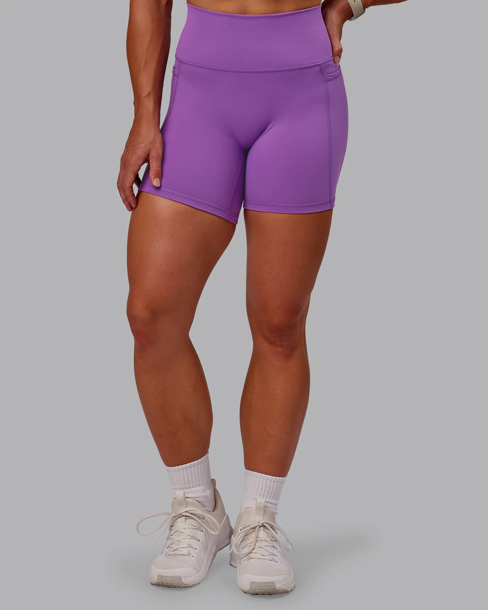 Fusion Ultra High-Rise 6" Short Pockets - Purple Fizz