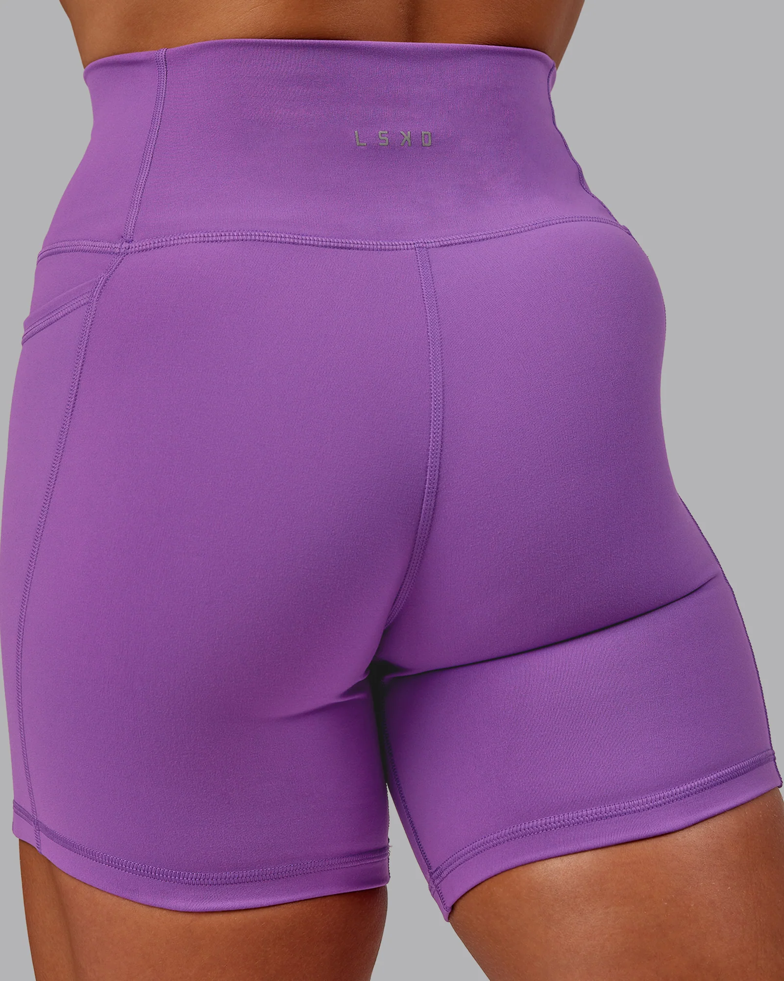 Fusion Ultra High-Rise 6" Short Pockets - Purple Fizz