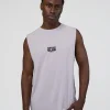 Kettle-B FLXCotton Muscle Tank - Galactic Lilac-Black