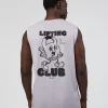 Kettle-B FLXCotton Muscle Tank - Galactic Lilac-Black