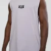 Kettle-B FLXCotton Muscle Tank - Galactic Lilac-Black