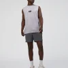 Kettle-B FLXCotton Muscle Tank - Galactic Lilac-Black