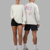 Cali FLXCotton Oversized Long Sleeve Tee - Digital Mist Washed