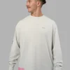 Cali FLXCotton Oversized Long Sleeve Tee - Digital Mist Washed