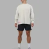 Cali FLXCotton Oversized Long Sleeve Tee - Digital Mist Washed