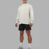 Cali FLXCotton Oversized Long Sleeve Tee - Digital Mist Washed