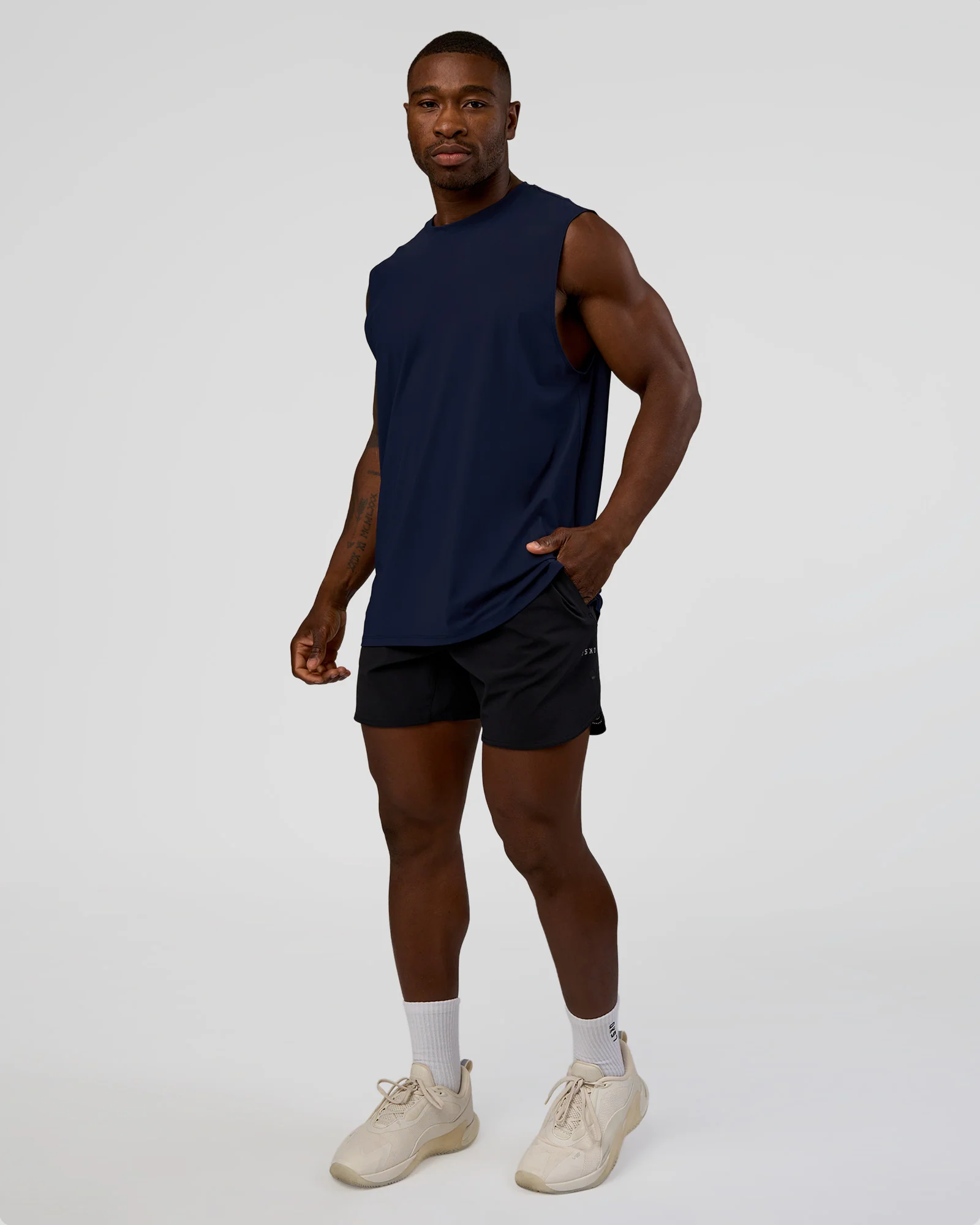 Cadence MicroMotion Muscle Tank - Future Navy