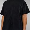 8413-86-v-neck-oversized-tee-black-black-7.jpg 86 V-Neck Oversized Tee - Black-Black