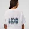 Abstract Haze FLXCotton Tee - White-Blue Aura