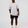 Abstract Haze FLXCotton Tee - White-Blue Aura