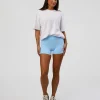 Abstract Haze FLXCotton Tee - White-Blue Aura