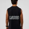 Cadence MicroMotion Muscle Tank - Black-Blue Aura