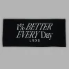 1% Better Every Day Cotton Towel 50x115cm - Black-White
