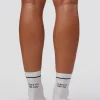 1% Better Performance Quarter Socks - White-Black
