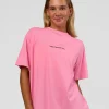Go-To 1% Better Every Day FLXCotton Oversized Tee - Candy Pink-Black