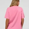 Go-To 1% Better Every Day FLXCotton Oversized Tee - Candy Pink-Black