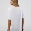 1% Better Every Day EST FLXCotton Oversized Tee - White