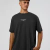 1% Better Every Day EST FLXCotton Oversized Tee - Black Washed