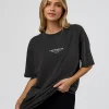 1% Better Every Day EST FLXCotton Oversized Tee - Black Washed