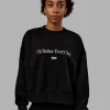 1% Better Heavyweight Sweater - Black-White